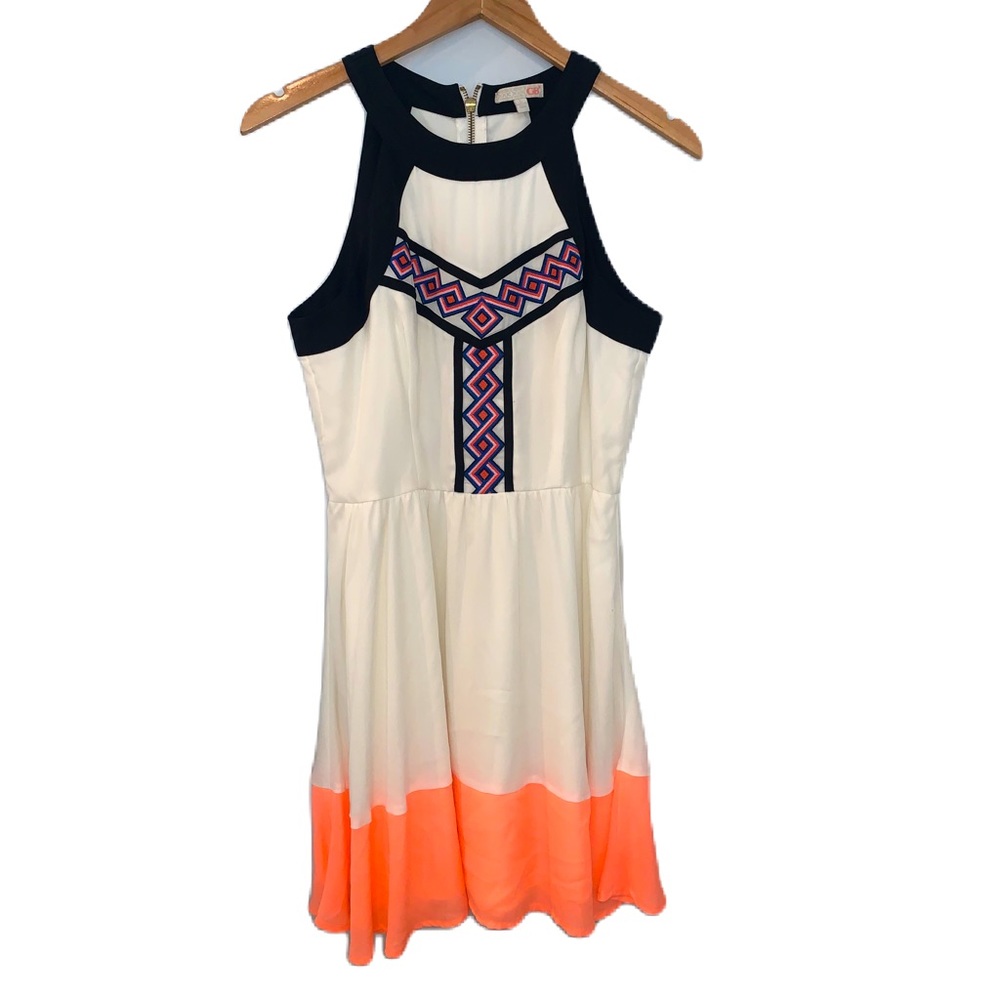Gianni Bini Embroidered Sleeveless Dress Size Large